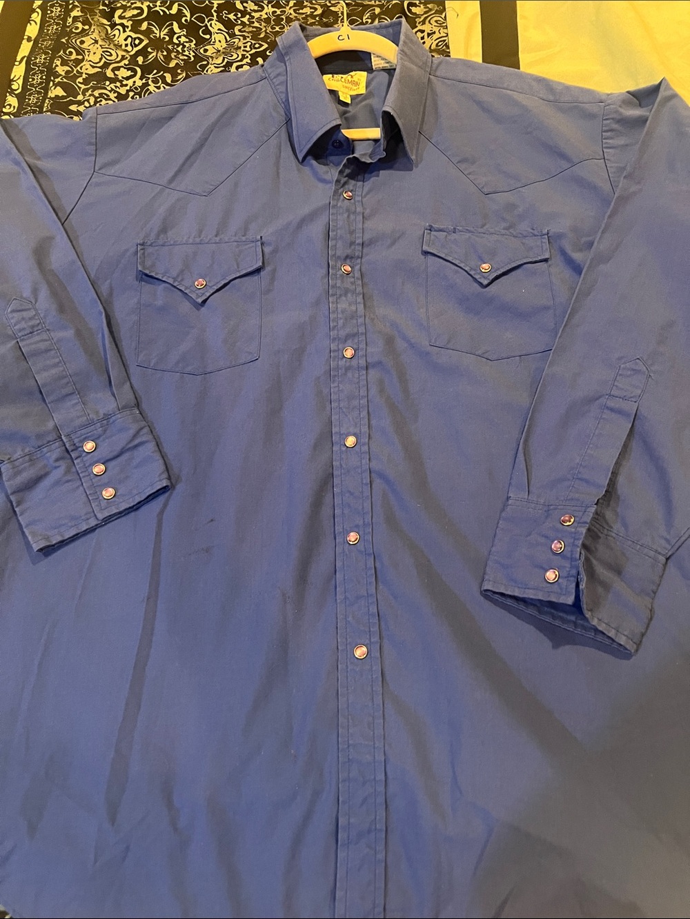 Ely Cattleman Indigo Western Button-Down Shirt